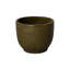 22 in. Green Ceramic Round Planter (22 in. L x 22 in. W x 17 in. H) with Drainage Hole-271974544-271974558