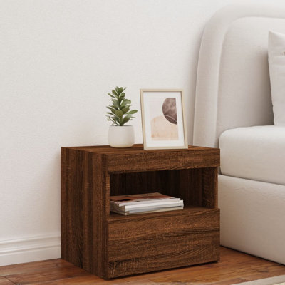 Nirmal 50cm W Manufactured Wood Bedside Table