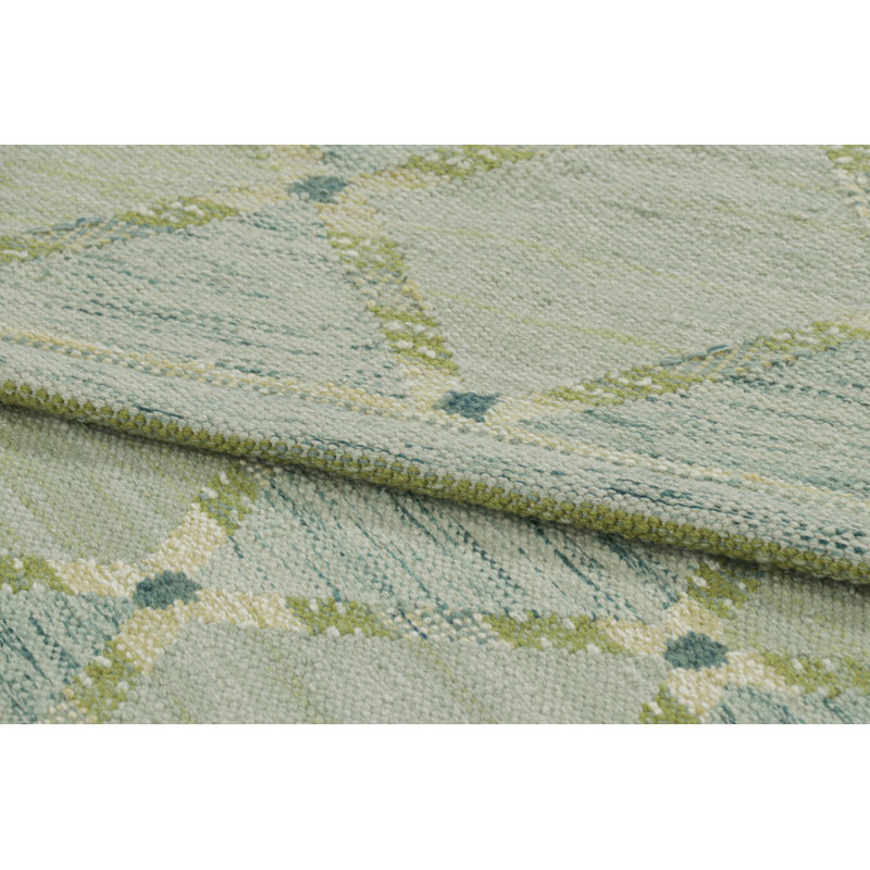 Scandinavian Wool Geometric Area Rug, Rectangle 10' x 14'