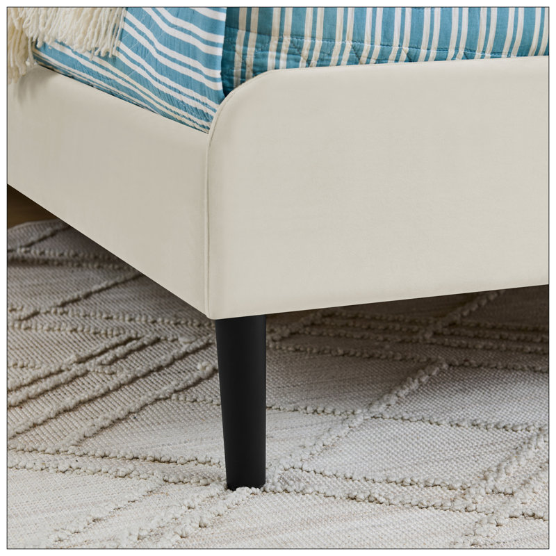 Lit pour chambre à coucher, Beige, Lit double