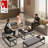 Square Coffee Table, Footstool-1186056105