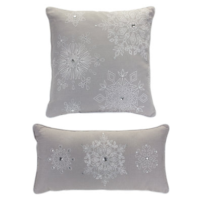 Embroidered Throw Pillow