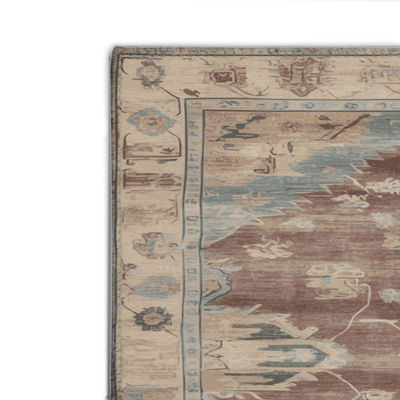 Overdyed Gray Indoor and Outdoor Area Rug, Rectangle 2' x 3'