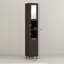 Armoire autoportante en bois avec tablettes réglables pour la salle de bain-1257671000