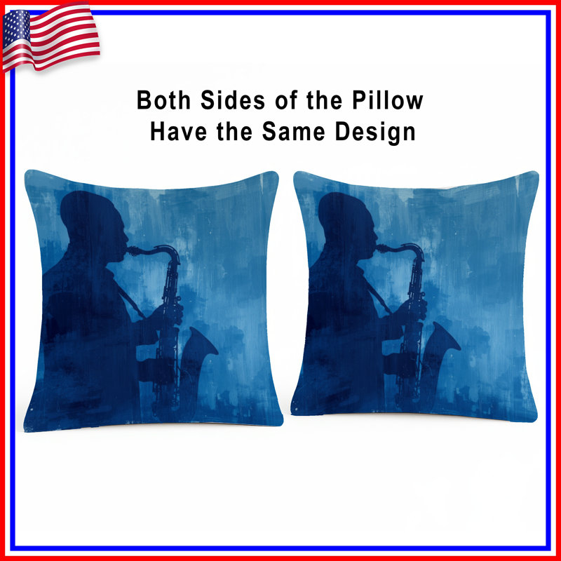 Coussins décoratifs bleus, 20 po x 20 po