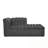 L-Shaped Modular Sectional Sofa with Chaise and Wave-Shaped Armrest-535101154