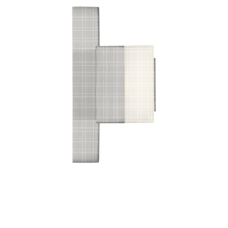 Coiffeuse Fentress, H 4,5 po x l 18 po x P 2,5 po, Nickel brossé