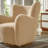 Montrose Wingback Sherpa Swivel Accent Chair-108579760