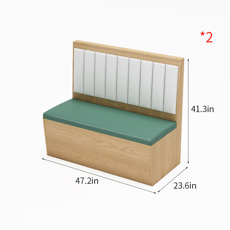 Banc rembourré en similicuir Modern Modern