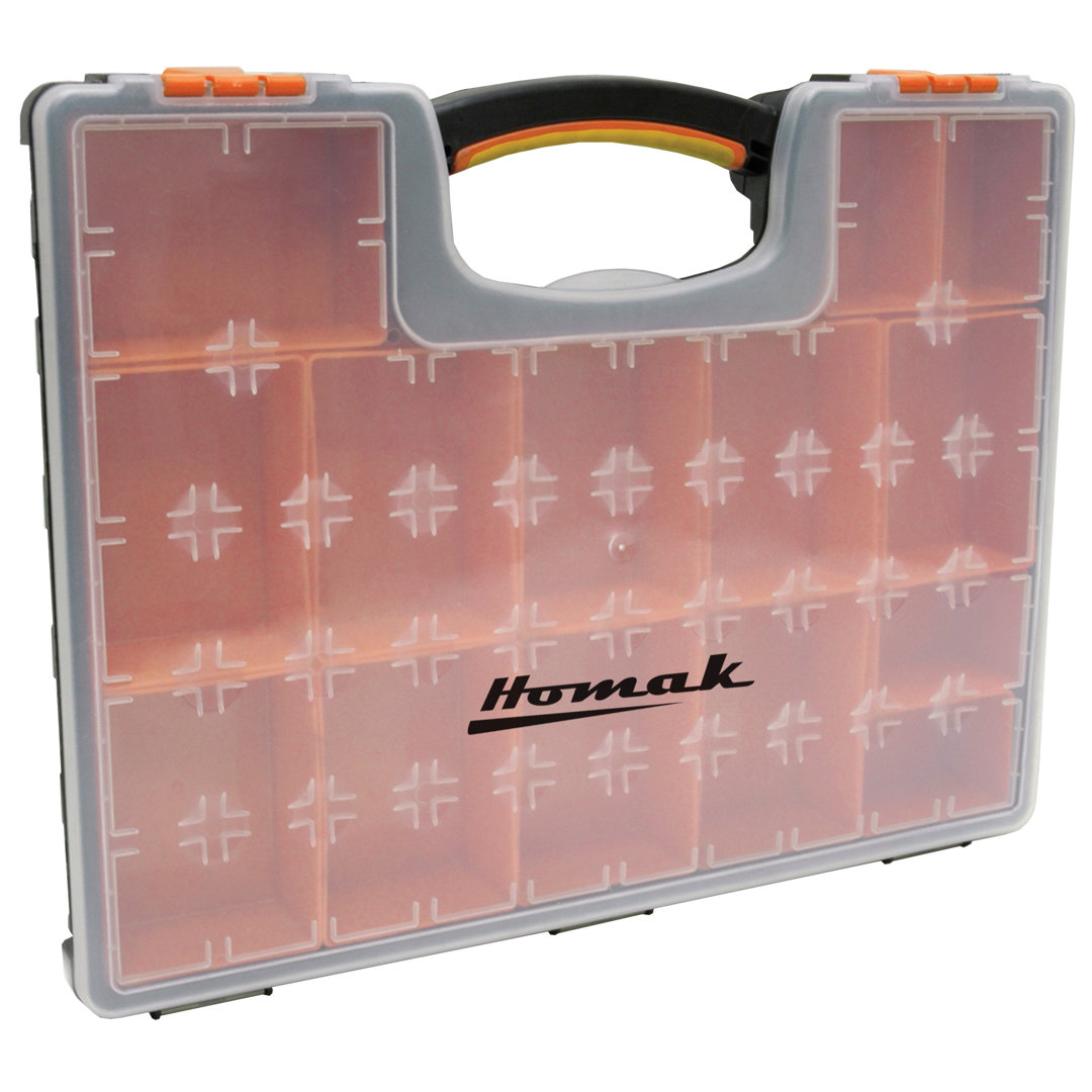 Plastic Organizer with 22 Removable Bins Homak