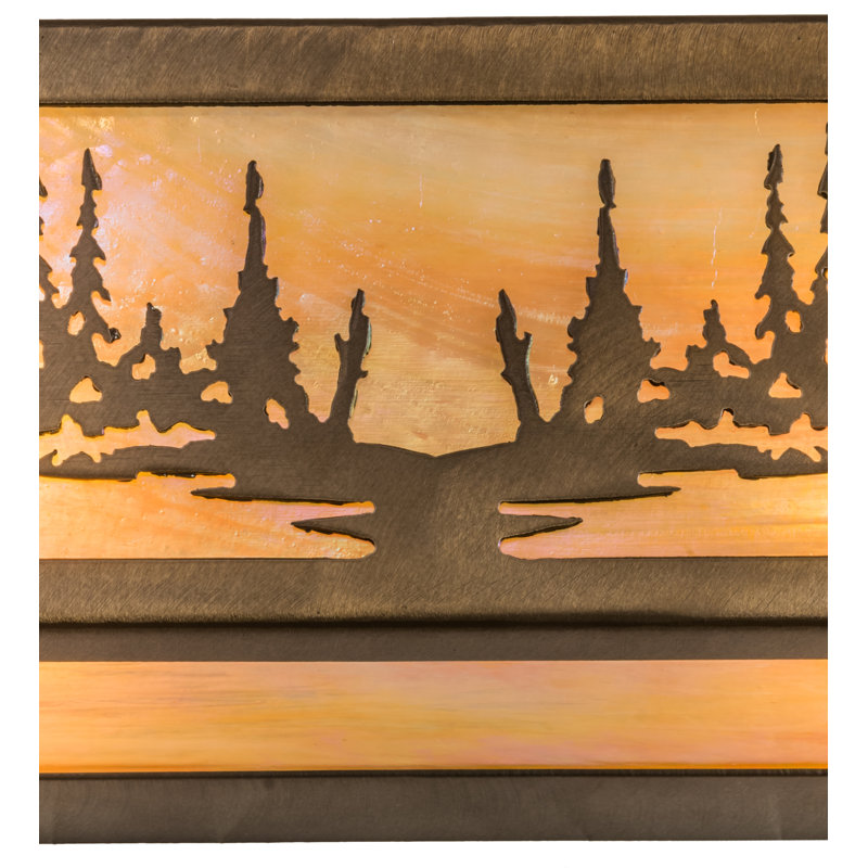 Rustic Lodge 4 - Light Bath Bar, Antique Copper