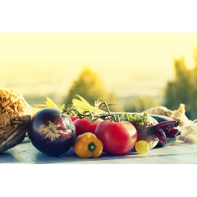 Vegetable Freshness From Garden by SilviaJansen - Wrapped Canvas Print, 20cm H x 30cm W