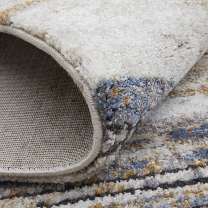 Rivah Performance Striped Indoor Rug, Runner 2'-6" x 8'