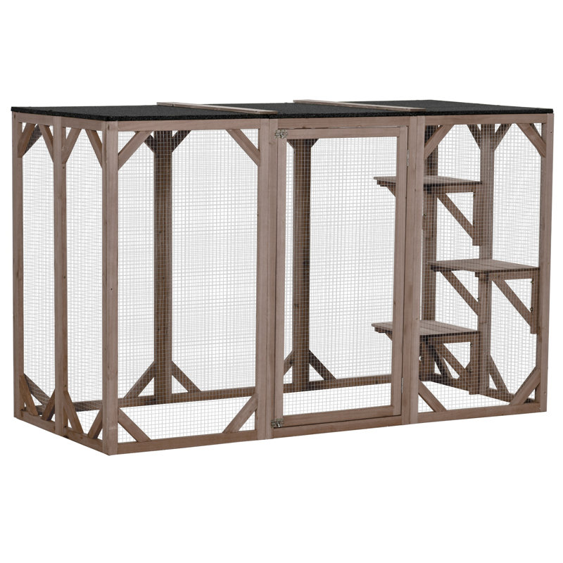 Enclos pour chat en bois The Lookout