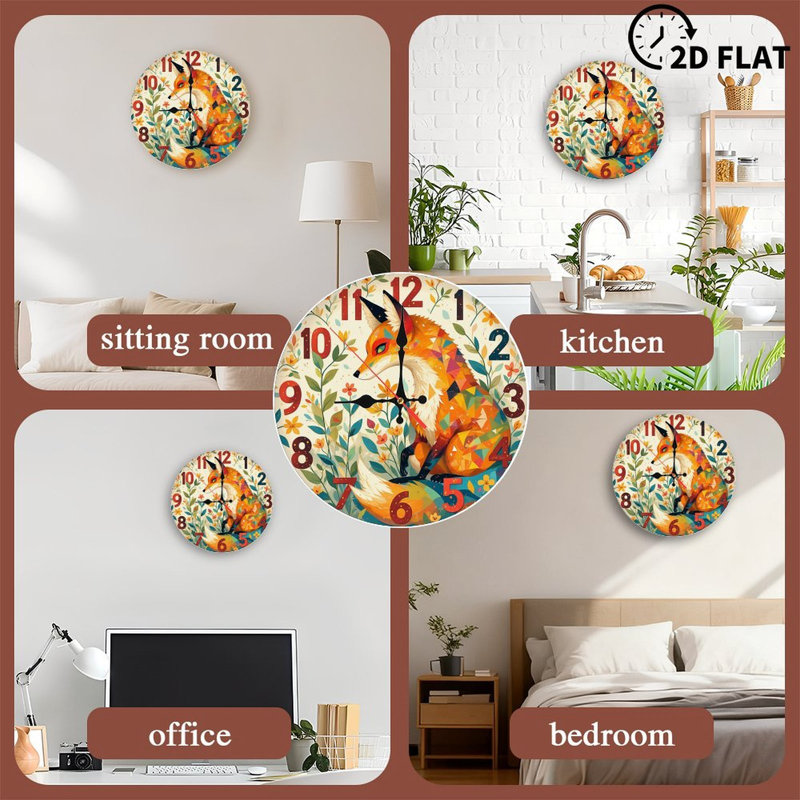 Horloge murale Fox