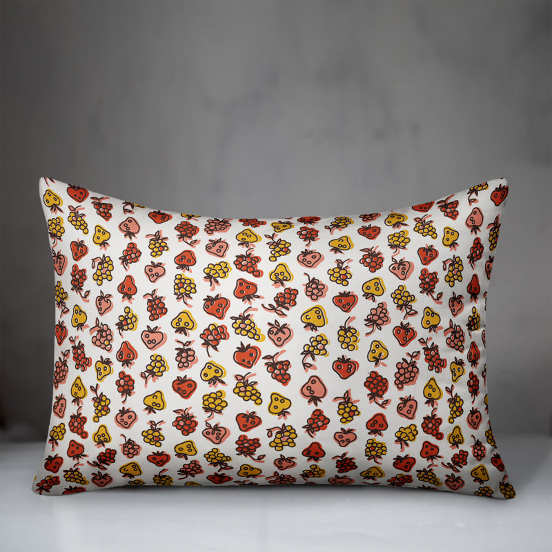  Coussin Fruit, Rose / Jaune