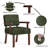 Soave 32.6'' Tall Corduroy Accent Chairs Sets for Living Room, Accent Armchair with End Table-2120442498