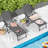 Sarie Outdoor Metal Chaise Lounge Set-668057173