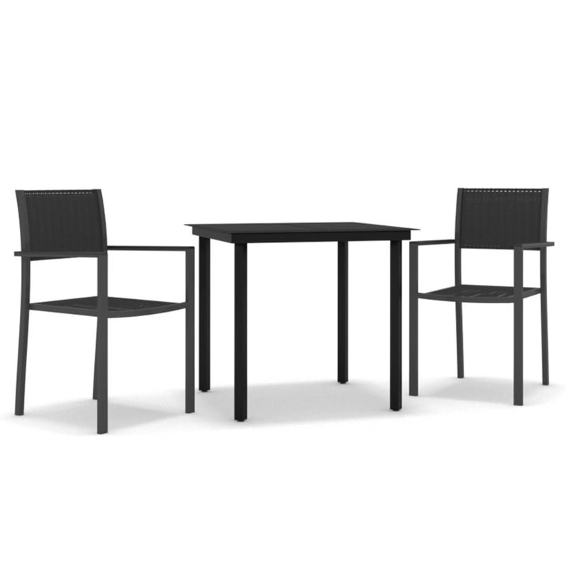 Rectangular 35.1" Long Dining Set with Cushions, 31.5" table length, 2