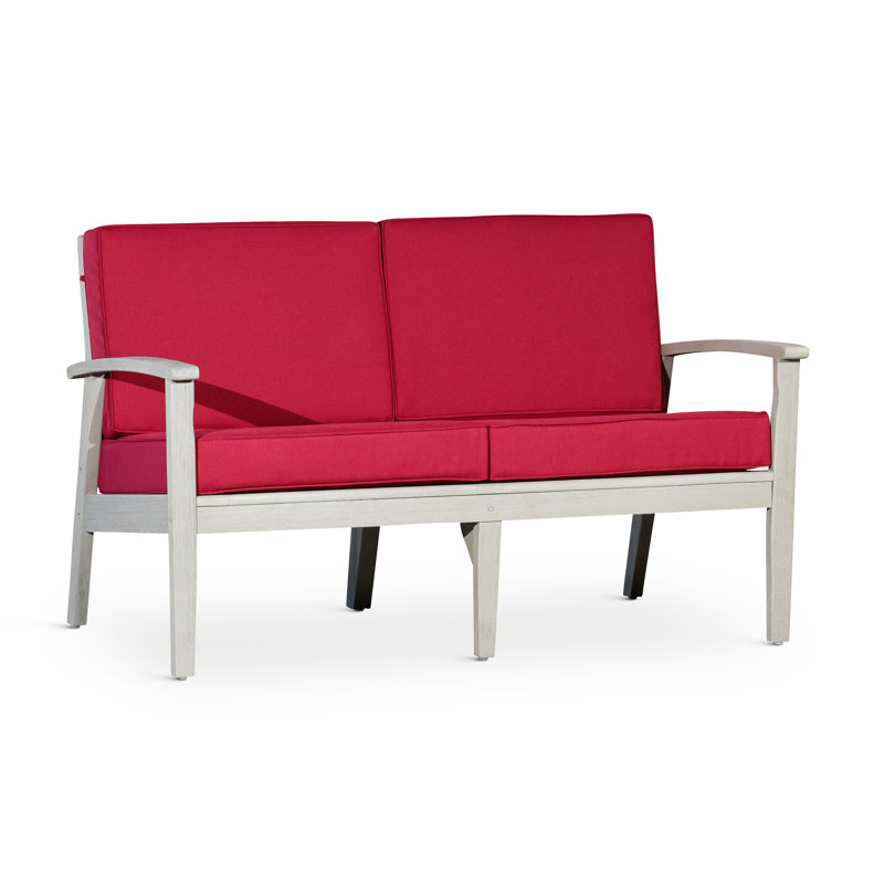 Causeuse avec coussins, Gris, Blanc