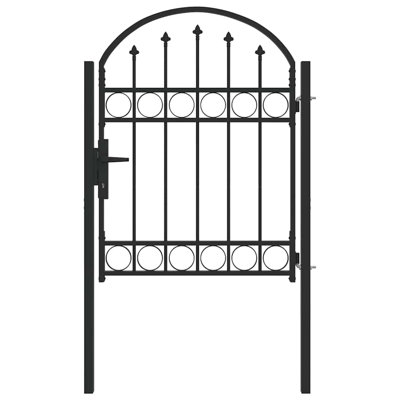 Gate with Gate in Grey