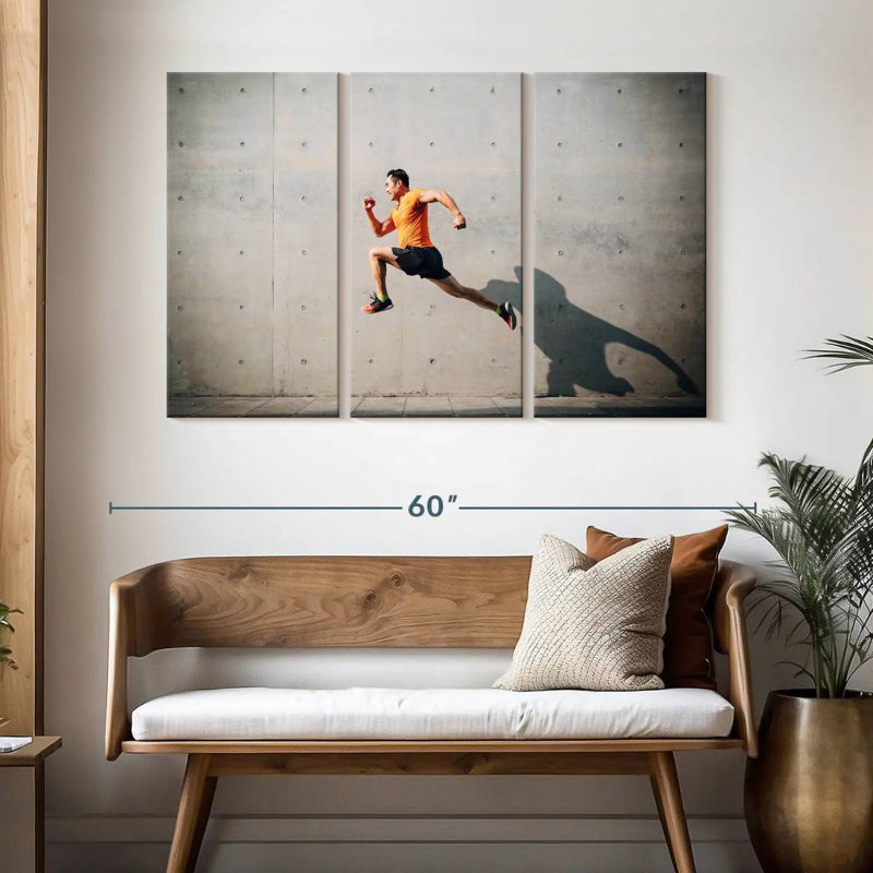 Jumping Man, 32" H x 50" W