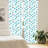 Aqua Semi-Sheer Rod Pocket Sliding Panel-45084456
