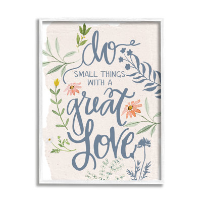 «Do Small Things With Great Love», art textuel