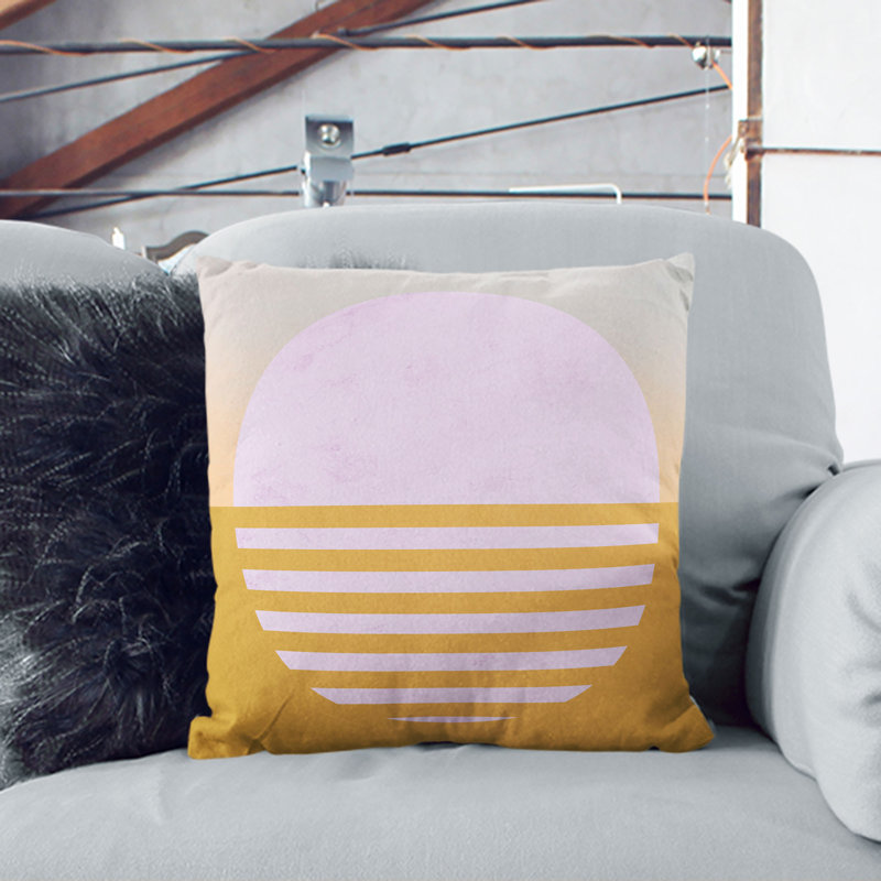 Abstract Sunset Scatter Cushion, 40cm H x 40cm W x 15cm D