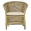 Fauteuil demi-tonneau en lin 31,49 po