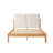 Ardin Solid Wood Bed with Boucle Headboard-698637394-698637392