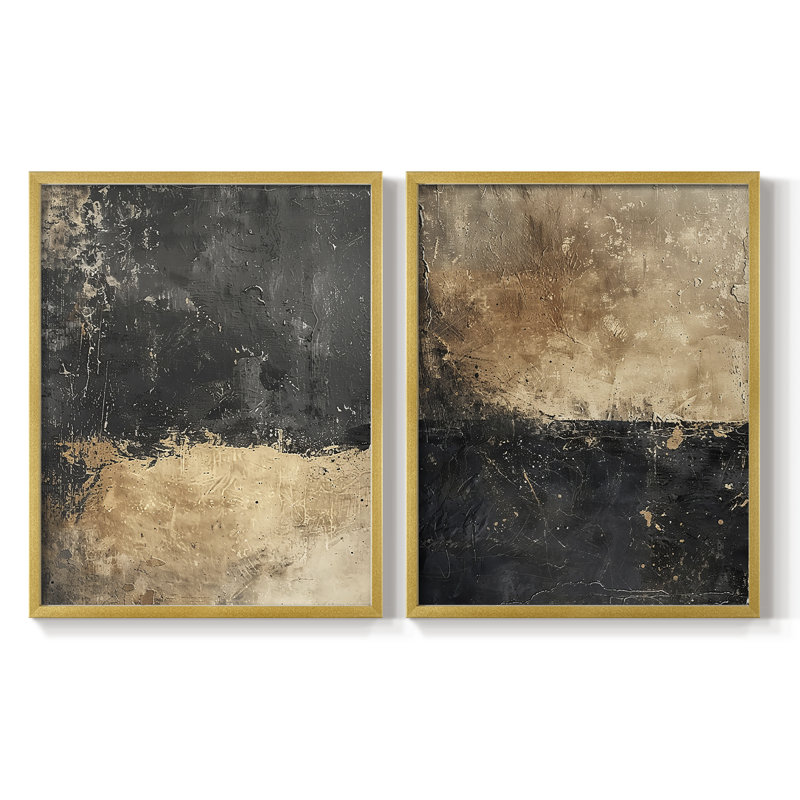 ABSTRACT Series CCCCXXI - Impression encadrée de qualité supérieure - prête à être accrochée - aucun clou requis - aucun clou requis