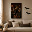 «Three Skeleton Men in Suits Dr buing Whiskey in Halloween», art mural sur toile-83877628