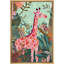 Animaux de la chambre de style givré rose vif de la jungle tropicale-100708161-100708162