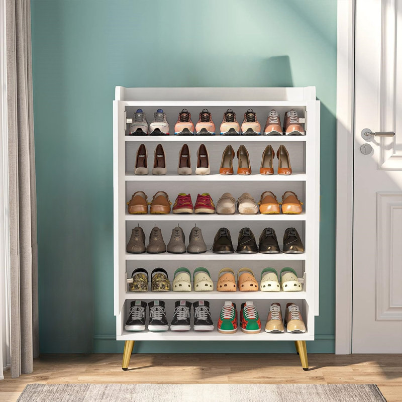 24 Pair Shoe Storage Cabinet