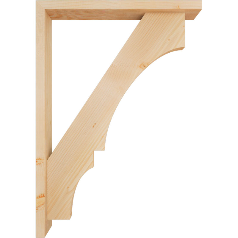 Support de bloc Balboa avec entretoise décalée, 40 x 28, Sapin Douglas de l 3 1/2 (lisse)
