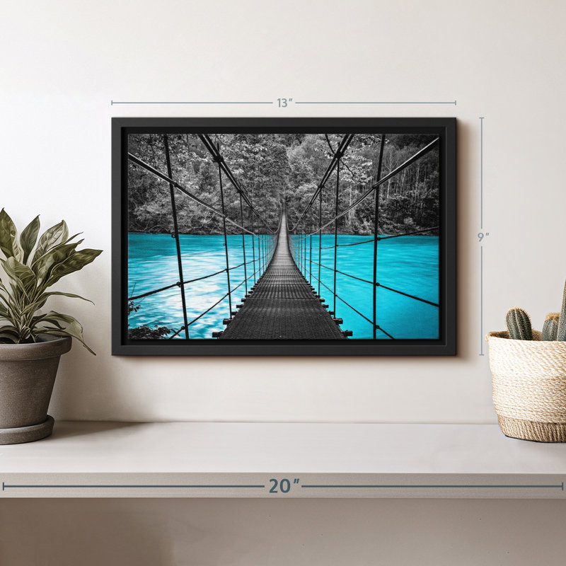 Impression sur toile Suspension Bridge, H 13 po x l 9 po