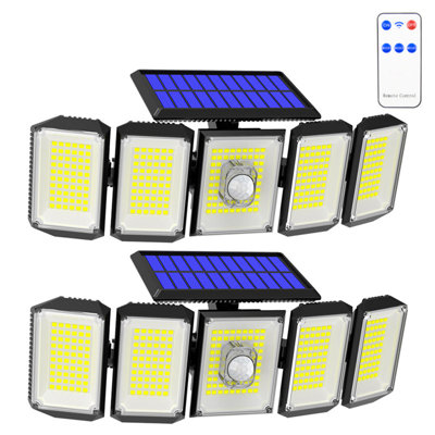 LED Solar Power Dusk to Dawn Flood Light with Motion Sensor