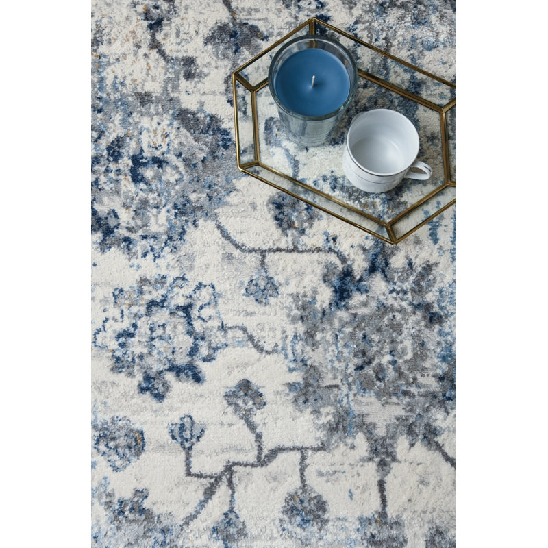 United Weavers Fanord Heirloom Blue Runner Rug 2'7" x 7'4", Runner 2'7" x 7'4"