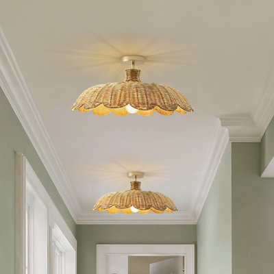 Plafonnier encastré Aurelia Rattan