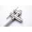 Stainless Steel Floor Mounted Tub Faucet With Leak Design Filler Leak Feature And 3.44 In. Height
