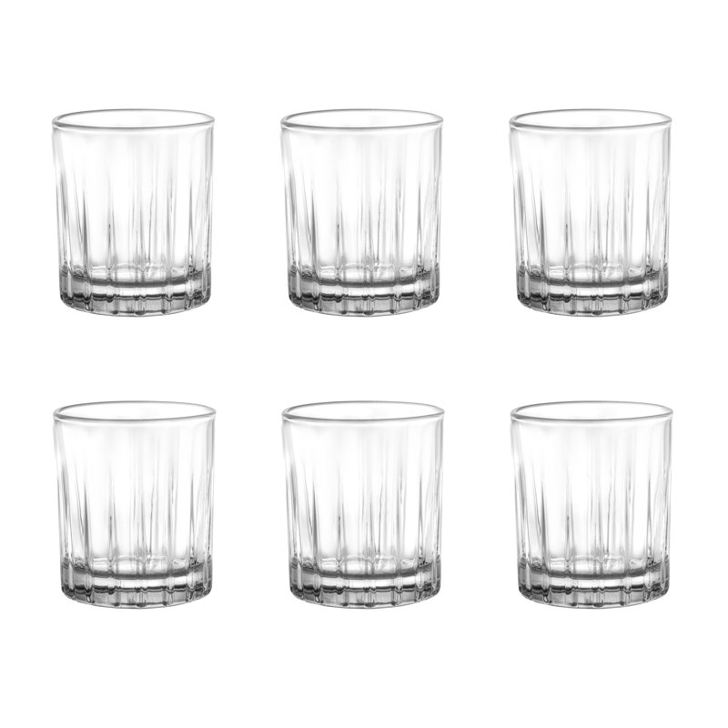 Ensemble de 6 verres à liqueur intemporels avec abat-jour fumé 2,7 oz, Fumé