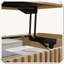 Table basse cannelée avec rangement-1489207926