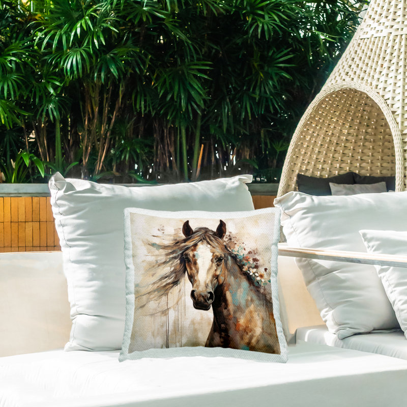 Abstract Outdoor Throw Pillow