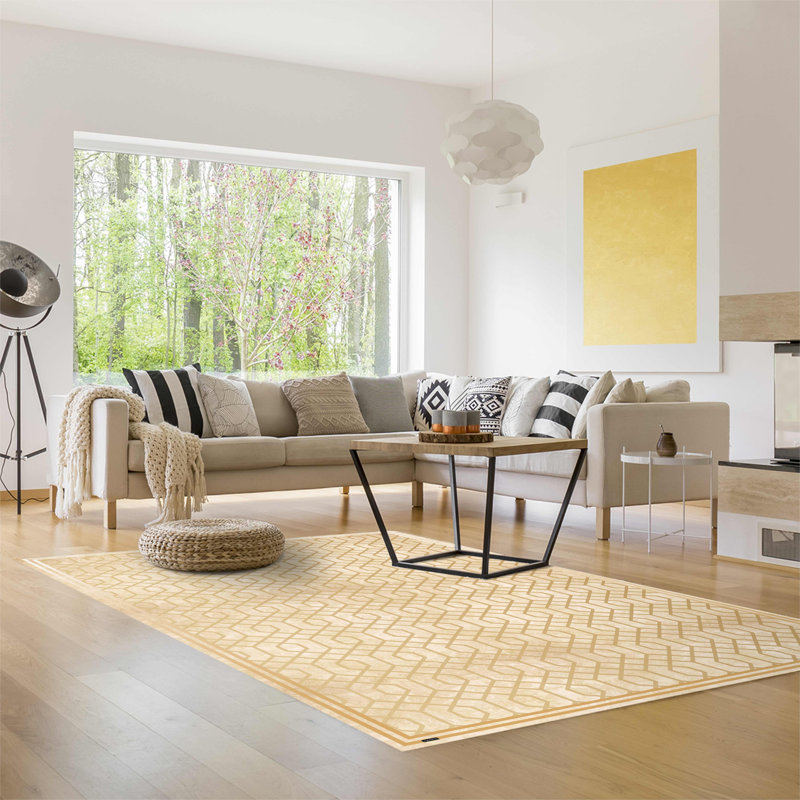 Bynoe Geometric Kitchen Mat, Rectangular 136 x 203cm