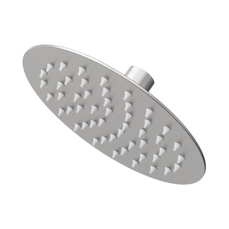 6-Inch Round Single-Function Shower Head, Brushed Nickel