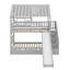 Lit superposé simple au-dessus de simple avec glissade, lit gigogne et escalier de rangement, toit et fenêtre-1512634703