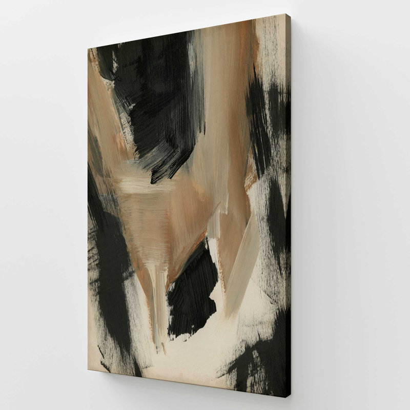 Toile tendue Burnt Ochre Echoes II, H 60 po x l 40 po