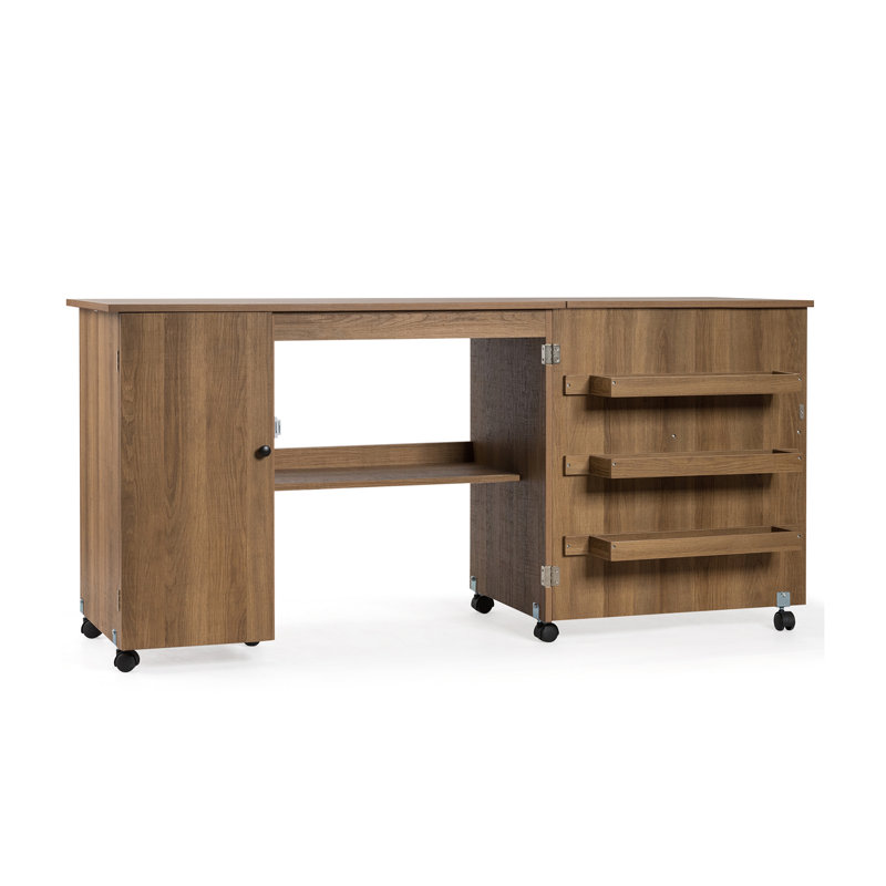 MDF Armoire Desk, Natural