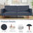 Futon Sofa Bed, Convertible Fabric Futon Couch Bed, Loveseat Sleeper Sofa, Daybed for Living Room, Apartment, Office-1337523968
